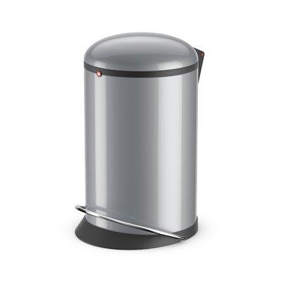 Hailo USA Inc. Harmony Stainless Steel Step On Trash Can Stainless Steel in Gray, Size 18.3 H x 13.54 W x 10.35 D in | Wayfair 0515-020