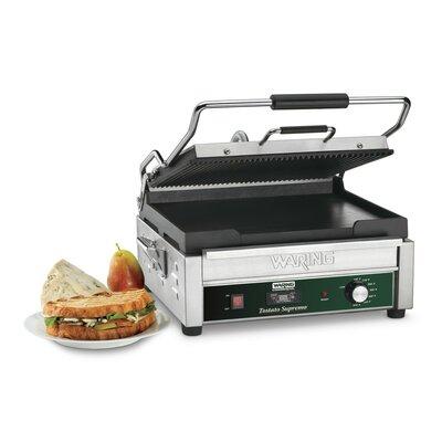 Waring Electric Grill & Panini Press Stainless Steel/Cast Iron in Gray | 23 H x 20.7 D in | Wayfair WDG250T