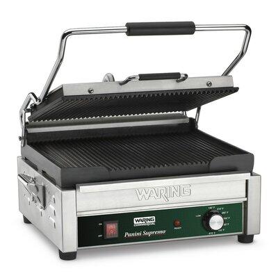 Waring Electric Grill & Panini Press Cast Iron in Gray, Size 23.0 H x 20.7 D in | Wayfair WPG250B
