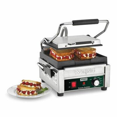 Waring Electric Grill & Panini Press Cast Iron in Gray, Size 22.0 H x 15.5 D in | Wayfair WFG150