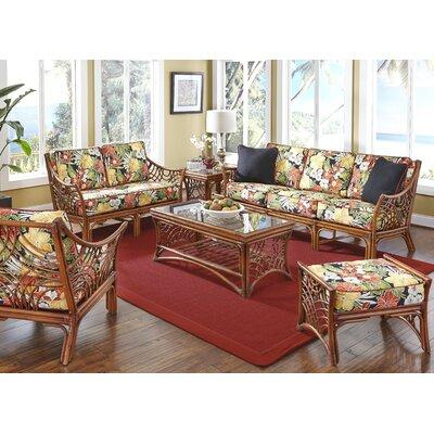 Bayou Breeze Rainey 6 Piece Conservatory Living Room Set in Red | 35 H x 79 W x 22 D in | Wayfair Living Room Sets BBZE4303 44290059