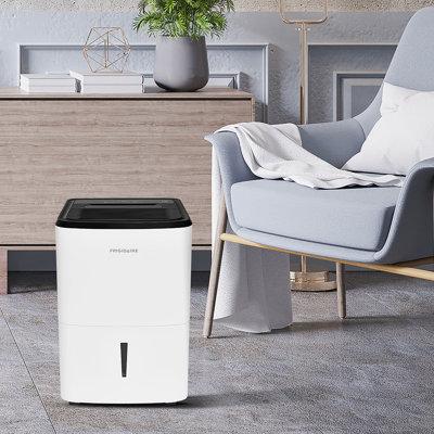 Frigidaire High Humidity 50 Pints per Day Console Dehumidifier in White, Size 24.25 H x 15.96 W x 12.19 D in | Wayfair FFAD5033W1