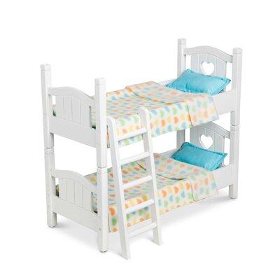 Melissa & Doug Mine To Love Play Bunk Bed Wood in Brown/White | 17.4 H x 20.75 W x 9.1 D in | Wayfair 31721