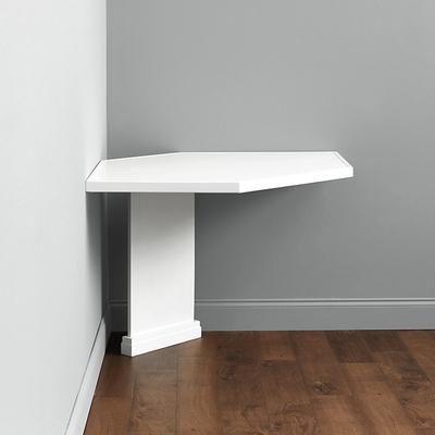 Wood Top - Corner Desk Addition Work Surface - White - Ballard Designs - Ballard Designs