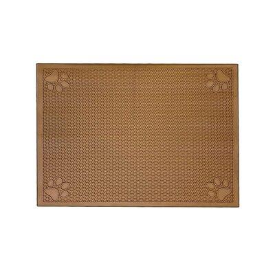 Covered Living Pet Feeding Mat Placemat Plastic (affordable option) in Brown | 18 H x 36 W x 1 D in | Wayfair Pet feeding mat 1823 latte
