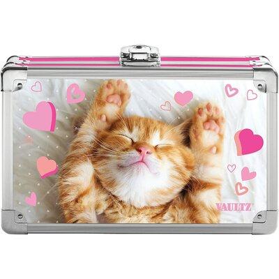 Vaultz® Love Kitten Supply Safe Box w/ Key Lock, Steel in Pink | 2.75 H x 5.75 W x 8.5 D in | Wayfair VZ00773