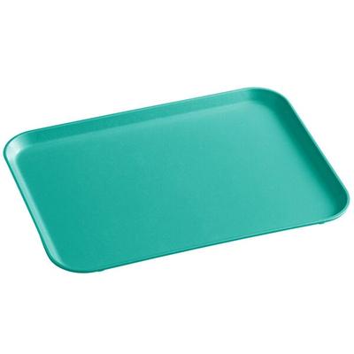 MFG Tray 304001-1311 15" x 20" Mint Green Rectangle Fiberglass Cafeteria Tray - 12/Pack