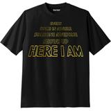 Men's Big & Tall KingSize Slogan Graphic T-Shirt by KingSize in Here I Am (Size 6XL)
