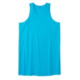 Men's Big & Tall Shrink-Less™ Lightweight Longer-Length Tank by KingSize in Electric Turquoise (Size 4XL) Shirt