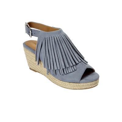 Wide Width Women's The Diane Espadrille by Comfortview in Chambray (Size 9 1/2 W)