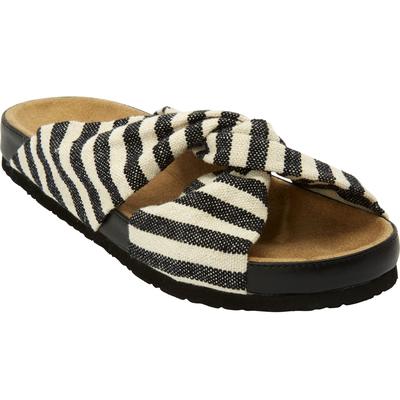 Women's The Reese Footbed Sandal by Comfortview in Black (Size 7 M)