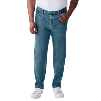 Men's Big & Tall Liberty Blues™ Relaxed-Fit Stretch 5-Pocket Jeans by Liberty Blues in Blue Wash (Size 70 38)