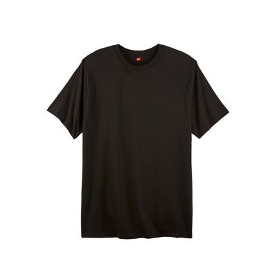 Men's Big & Tall Hanes® X-Temp® Cotton Crewneck Tee 3-pack by Hanes in Black (Size 9XL)