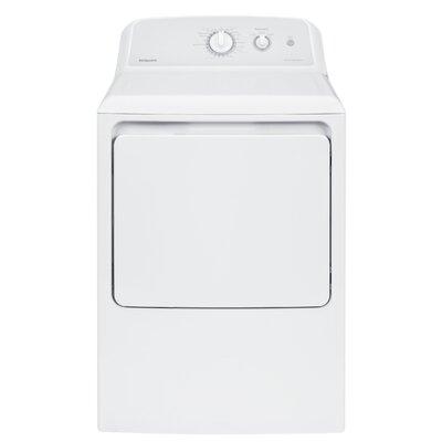 Hotpoint 6.2 Cu. Ft. Electric Dryer w/ Reversible Door in White, Size 44.0 H x 27.0 W x 26.75 D in | Wayfair HTX24EASKWS