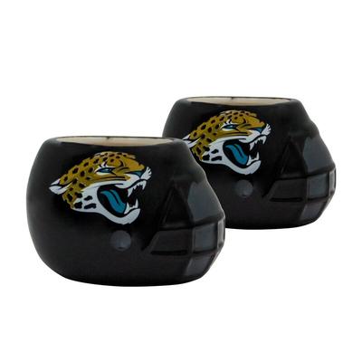 Jacksonville Jaguars 2-Piece Ceramic Helmet Planter Set