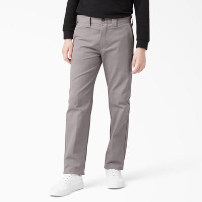 Dickies Boys' Flex Skinny Fit Pants, 4-20 - Silver Size 7 (QP801)