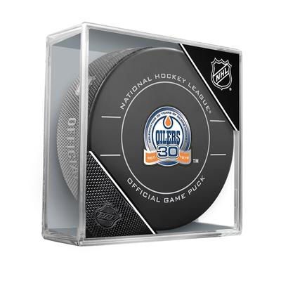 Edmonton Oilers Unsigned Inglasco 30th Anniversary Season Official Game Puck