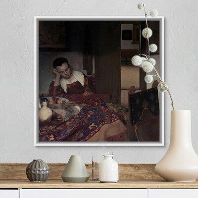 Charlton Home® 'A Maid Asleep' by Johannes Vermeer - Print Canvas | 18 H x 18 W x 1.75 D in | Wayfair 98B6B2251598451E818B4CA5C2E6EAD9
