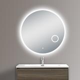 Innoci-USA Apollo 42 In. W X 42 In. H Round LED Wall Mount Backlit Vanity Mirror | 42 H x 42 W x 1.18 D in | Wayfair 62034242