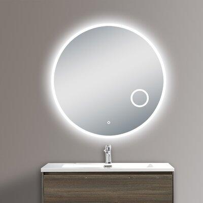 Innoci-USA Apollo 42 In. W X 42 In. H Round LED Wall Mount Backlit Vanity Mirror | 42 H x 42 W x 1.18 D in | Wayfair 62034242