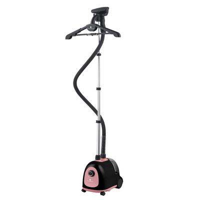 Steam and Go Classic Garment Steamer For Home with an Adjustable Hanger 1.5 l Water Tank Advanced Cool-Touch Hose in Pink