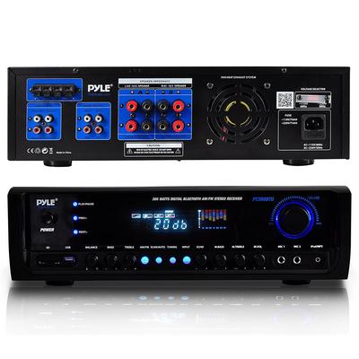 VM MP LLC Pyle Digital Home Theater Bluetooth 4 Channel Radio Aux Stereo Receiver (2-Pack)