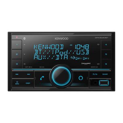 KENWOOD DPX304MBT Double-DIN In-Dash Digital Media Receiver with Bluetooth, Amazon Alexa, and SiriusXM Ready