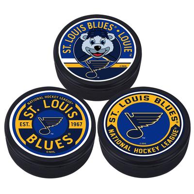 St. Louis Blues 3-Pack Puck Set