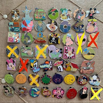 Disney Jewelry | All Disney Pins For Sale On This Post! *Read Update Posted In Description!* | Color: Red/White | Size: Os