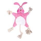 Royal Wise Pet Plush Pink - Pink & White Bunny Stretch Sound Effect Plush Toy