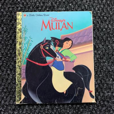 Disney Other | A Little Golden Book Disneys Mulan Childrens Book | Color: Blue/Gold | Size: Osg
