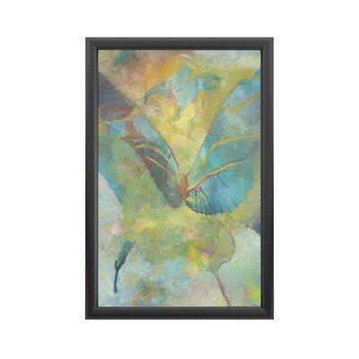 August Grove® Butterflight by Rickey Lewis - Picture Frame Print on Acrylic Plastic/Acrylic in Blue/Green/Yellow | 24 H x 16 W x 1 D in | Wayfair