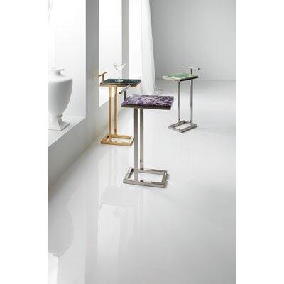 Hooker Furniture Melange Stone End Table Stainless Steel in Gray | 30 H x 13 W x 9 D in | Wayfair 638-50595-00