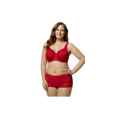 Plus Size Women's Full-Lace Underwire Bra by Elila in Red (Size 44 DD/E)