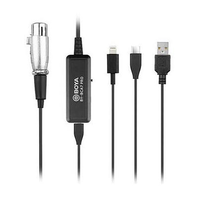 BOYA BY-BCA7 PRO XLR to iOS Lightning & USB Type-A Adapter Cable (20') BY-BCA7 PRO
