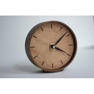Winston Porter Analog Birch Wood Quartz Tabletop Clock in Wood in Brown, Size 5.0 H x 5.0 W x 3.5 D in | Wayfair 3C05A2A5CAF04906B94C388B800026F7