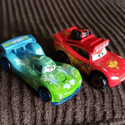 Disney Toys | 2 Disney Cars | Color: Blue/Red | Size: Osb
