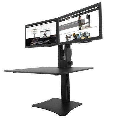 Victor Technology Wood Monitor Stand Plastic/Metal in Black, Size 15.5 H x 28.0 W x 23.0 D in | Wayfair DC350