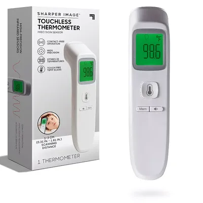 Sharper Image Touchless Thermometer, White