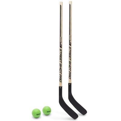 GoSports Hockey Street Sticks Solid & Manufactured Wood in Black/Brown | 4.2 H x 0.74 W x 1.08 D in | Wayfair HOCKEY-STREET-STICKS-2