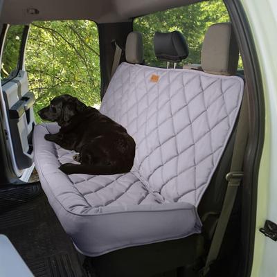 Crew Cab Seat Protector with Bolster Truck for Dogs, 26" L X 58" W X 0.5" H, X-Large, Grey