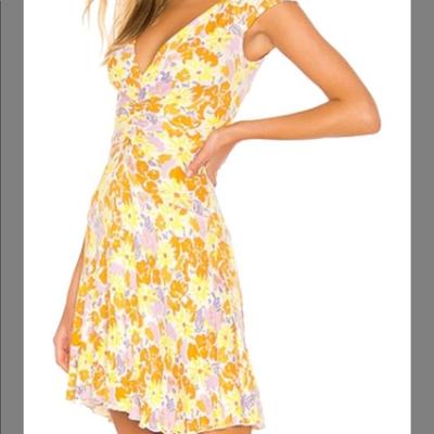 Free People Dresses | Free People Floral Dress Summer Dress Spring Dress | Color: Yellow | Size: S