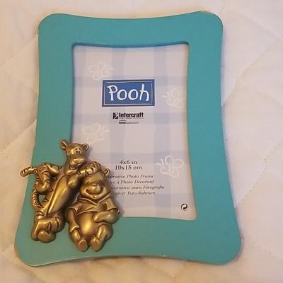 Disney Accents | Disney Pooh Picture Frame | Color: Blue | Size: Os