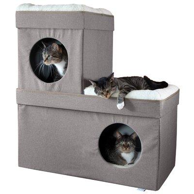 Kitty City 36" Folding Cat Condo Plastic in Gray | 36 H x 32 W x 17 D in | Wayfair CM-10074-CS01