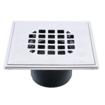 Oatey Plastic ABS Snap-In Barrel Stopper Shower Drain in Gray | 2.28 H x 4.54 W x 4.54 D in | Wayfair 42290