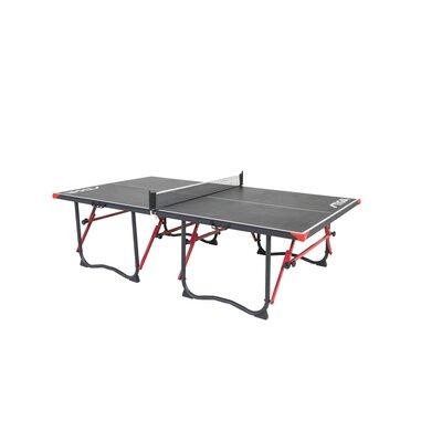 Stiga Volt Mini Foldable Table Tennis Table Wood/Steel Legs in Black/Brown/Gray | 30 H x 60 W x 108 D in | Wayfair T8485W