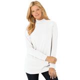 Plus Size Women's Perfect Long-Sleeve Mockneck Tee by Woman Within in White (Size 4X) Shirt