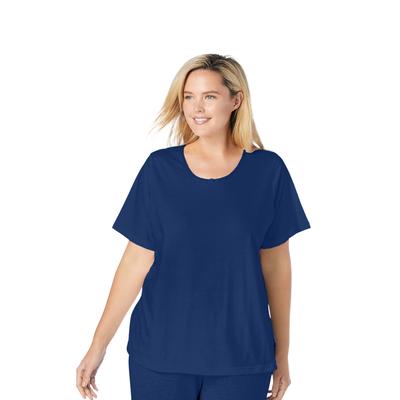 Plus Size Women's Sleep Tee by Dreams & Co. in Evening Blue (Size 3X) Pajama Top