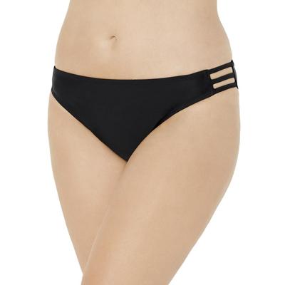 Plus Size Women's Triple String Swim Brief by Swimsuits For All in Black (Size 22)