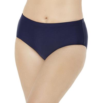 Plus Size Women's Chlorine Resistant Full Coverage Brief by Swimsuits For All in Navy (Size 14)